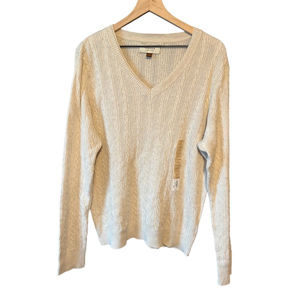 Sonoma Cream Sweater SIZE XL